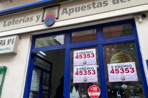 Imagen de archivo de una administración de lotería.