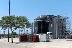 Escenario del nuevo recinto de conciertos.