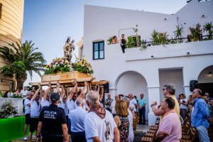 La procesión de la Virgen del Carmen en Aguadulce.