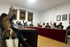 Pleno en el que se ha aprobado la modificación presupuestaria para hacer frente a las deudas.