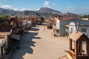 Una espectacular vista del cinematográfico parque MiniHollywood Oasys.