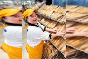 Carmen 'Mamen' Asencio, ayudante de panadería en Carrefour desde hace 22 años.