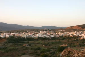Vista general del municipio de Los Gallardos.