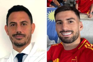 Los homenajeados Claudio Vázquez y Álex Baena