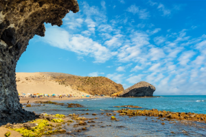 Playa de Monsul en el Parque Natural de Cabo de Gata.