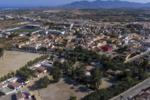 Recinto Ferial de El Palmeral en Vera desde el aire.