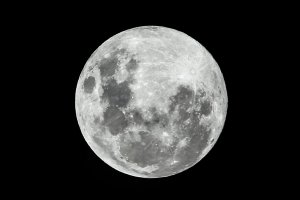Imagen de luna llena.