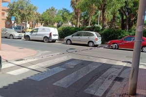 Precinto policial en la calle Pilones.