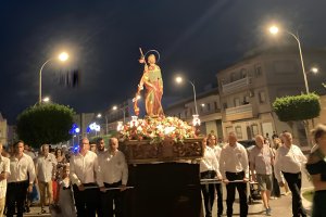 La procesión de Santiago Apostol en las fiestas de 2023.