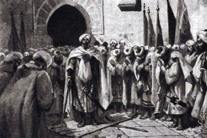 Abén Humeya, coronado como rey de los moriscos en 1568.