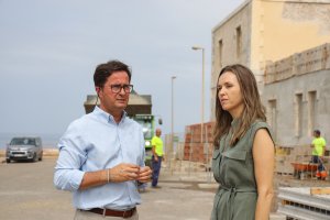Francisco Cara durante la visita al entorno del castillo de Guardias Viejas