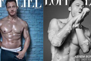 Kerem Bursin en la portada de L'Officiel