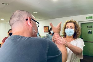 Imagen de archivo de un taller de prevención de agresiones a profesionales sanitarios.