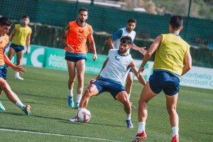 Arnau Puigmal es feliz con Rubi en el Almería y rindiendo a un buen nivel.