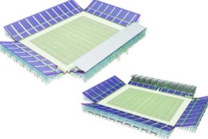 Así será la distribución del campo portátil que va a instalar el Real Zaragoza.