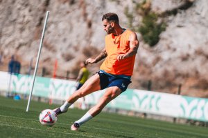 Leo Baptistao está haciendo una gran pretemporada donde acumula tres dianas.