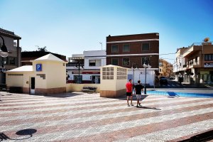 El parking en la plaza de Luis Martín.
