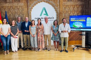 Presentación de los autobuses para la Feria desde el Bajo Andarax