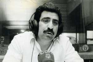 Juan Domínguez en sus tiempos de esplendor en la COPE.