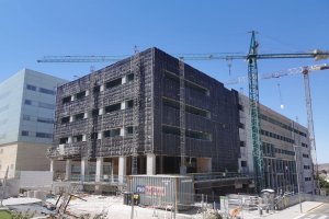 Así se encuentran las labores de construcción del edificio