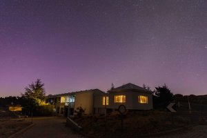 El Observatorio de Calar Alto ha captado la aurora boreal de este lunes.