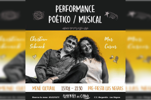 Cartel de la actuación de Christian Schnack y Mar Carcer