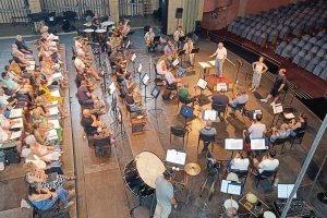 Ensayo general del concierto de zarzuela realizado en el Auditorio Maestro Padilla.