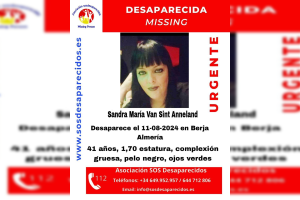 Cartel de búsqueda de Sandra María.