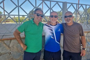 Antonio Jesús Casimiro junto a Chicano y a Paco Romero.