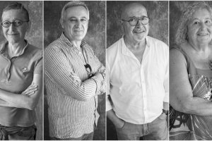 Carmen López, Carmelo Martínez Anaya, Jesús Martínez Gómez y Ana María Romero Yebra, autores de 'Relatos en Almería (IV). Fotos: Rodrigo Val