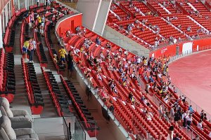 La zona de los palcos VIP en el partido frente al Al-Nassr que se disputó el pasado 8 de agosto.