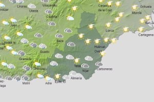 Mapa de la provincia de Almería para este jueves.