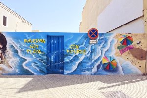 Mural realizado en una de las calles de Balerma.