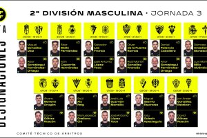 Las designaciones arbirales en Segunda para la tercera jornada de Liga.