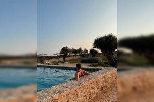 Imagen de David Bisbal de sus vacaciones compartida en redes por Rosanna Zanetti.