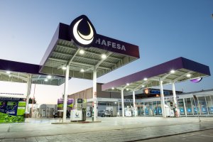 Una de las estaciones de servicio de Hafesa.