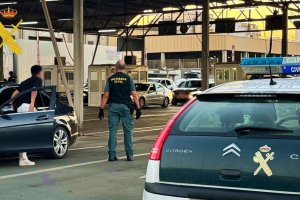 Agente de la Guardia Civil en el momento del suceso.