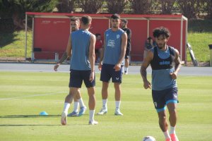 El colombiano en el Anexo del Estadio de los Juegos Mediterráneos.