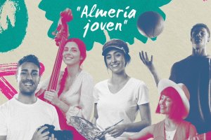 Detalles del cartel del I Concurso de Talentos 'Almería Joven'.
