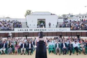 El acto de inauguración de la plaza de toros de Laujar de Andarax.