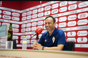 Fran Fernández es el reflejo de la alegría que vive el Real Murcia.