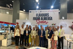 La representación de Sabores Almería en la feria de Miami en Estados Unidos.
