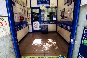 Imagen de archivo de una administración de lotería.