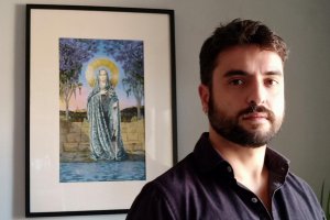Pablo Cortés del Pueblo, cartelista de la Semana Santa de Almería de 2025.