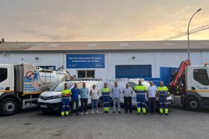 Visita del concejal Juanjo Segura a las instalaciones de La Pipa.