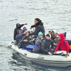 Rescate de una patera en aguas almerienses.