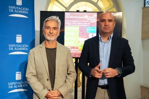 El vicepresidente de Diputación y el delegado provincial de la Federación de tenis en Almería.