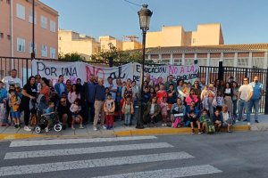 Concentración de protesta de parte de este martes.
