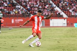 Chumi en el partido del sábado ante el Burgos.