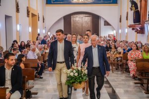 Ayer tuvo lugar la ofrenda floral a la Virgen del Rosario.